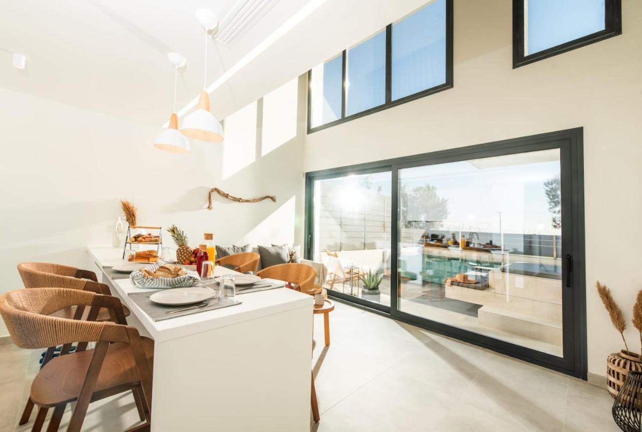 Serene Villas Halkidiki - Cfront Private Pool Nea Iraklia Luaran gambar