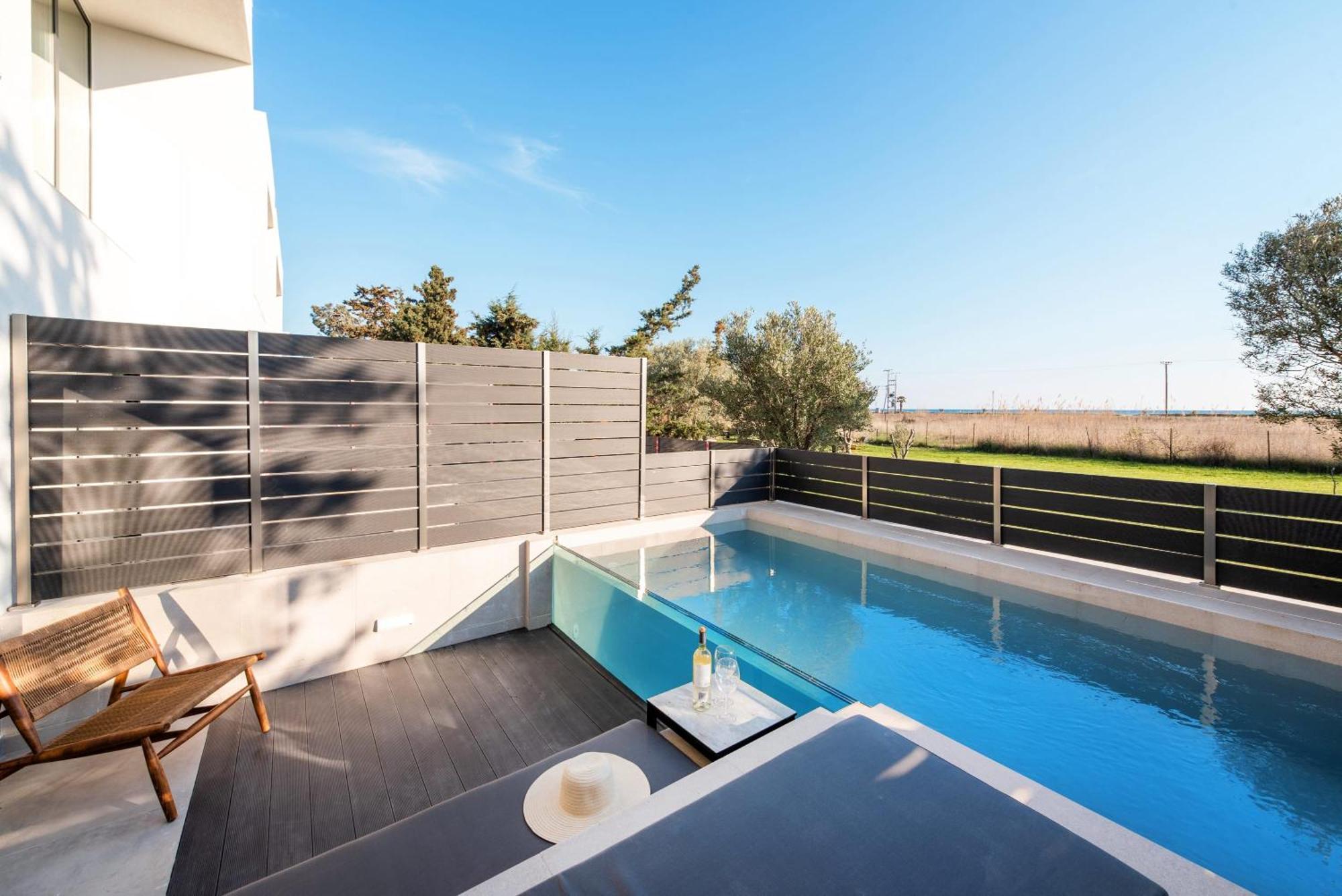Serene Villas Halkidiki - Cfront Private Pool Nea Iraklia Luaran gambar