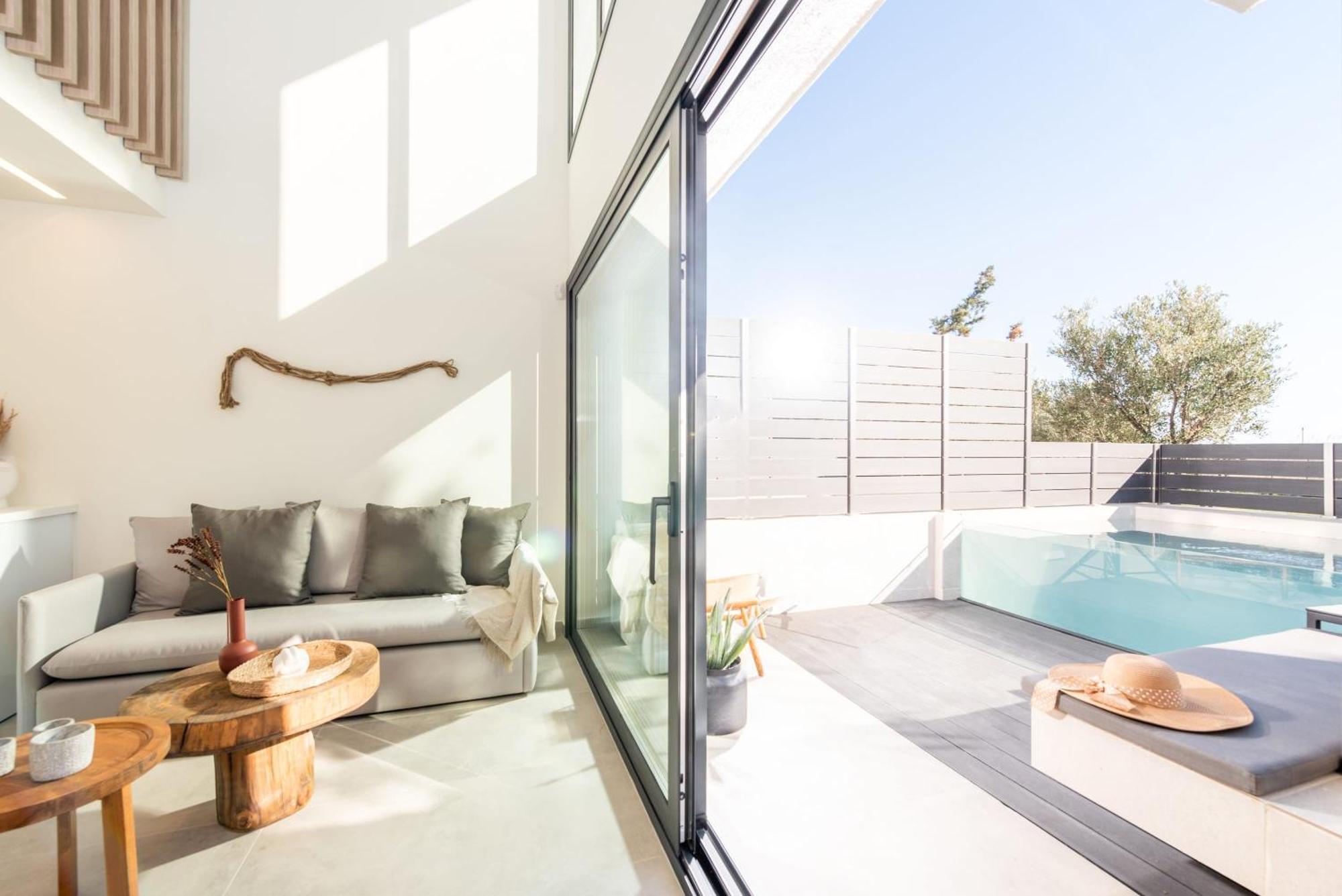 Serene Villas Halkidiki - Cfront Private Pool Nea Iraklia Luaran gambar